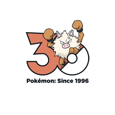 宝可梦 0057 火暴猴 30周年纪念Logo