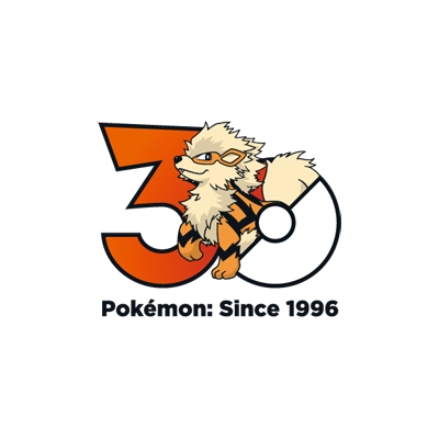 宝可梦 0059 风速狗-洗翠的样子 30周年纪念Logo