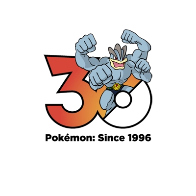 宝可梦 0068 怪力 30周年纪念Logo