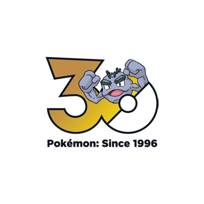 宝可梦 0074 小拳石 30周年纪念Logo