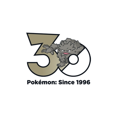宝可梦 0075 隆隆石-阿罗拉的样子 30周年纪念Logo
