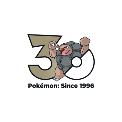 宝可梦 0076 隆隆岩-阿罗拉的样子 30周年纪念Logo