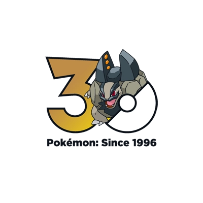 宝可梦 0076 隆隆岩 30周年纪念Logo