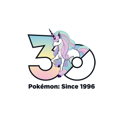 宝可梦 0078 烈焰马 30周年纪念Logo