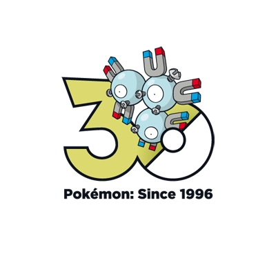 宝可梦 0082 三合一磁怪 30周年纪念Logo