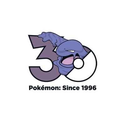 宝可梦 0089 臭臭泥-阿罗拉的样子 30周年纪念Logo