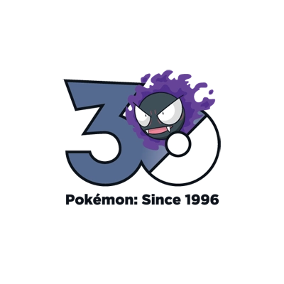 宝可梦 0092 鬼斯 30周年纪念Logo