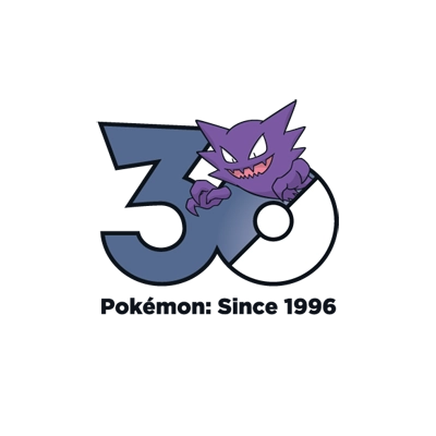 宝可梦 0093 鬼斯通 30周年纪念Logo