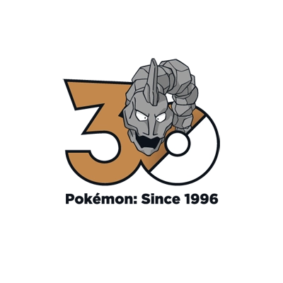 宝可梦 0095 大岩蛇 30周年纪念Logo