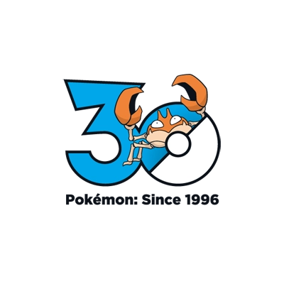 宝可梦 0098 大钳蟹 30周年纪念Logo