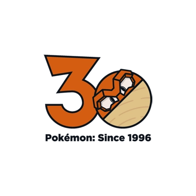 宝可梦 0100 霹雳电球 30周年纪念Logo