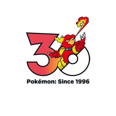 宝可梦 0126 鸭嘴火兽 30周年纪念Logo