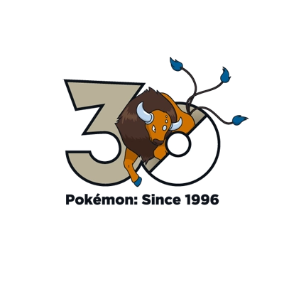 宝可梦 0128 肯泰罗 30周年纪念Logo