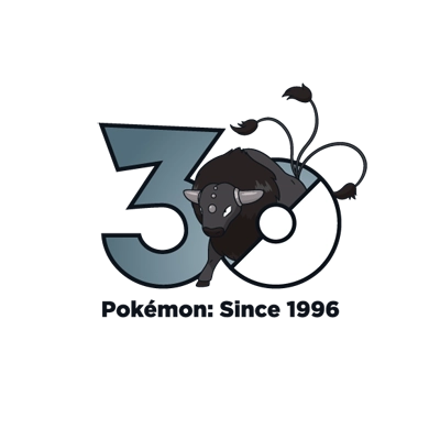 宝可梦 0128 肯泰罗 30周年纪念Logo
