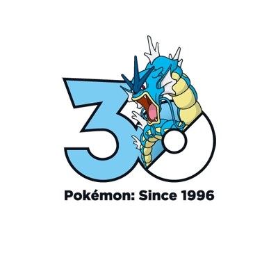 宝可梦 0130 暴鲤龙 30周年纪念Logo
