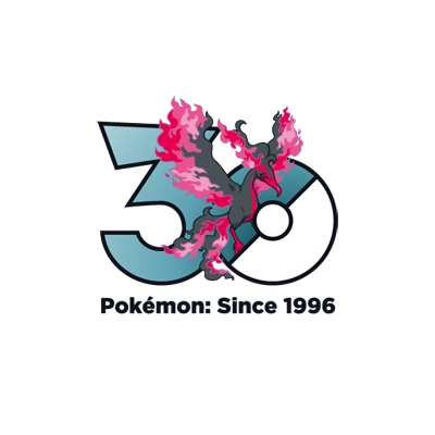 宝可梦 0146 火焰鸟 30周年纪念Logo