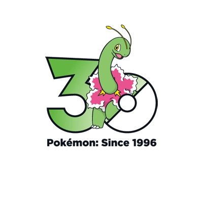 宝可梦 0154 大竺葵 30周年纪念Logo