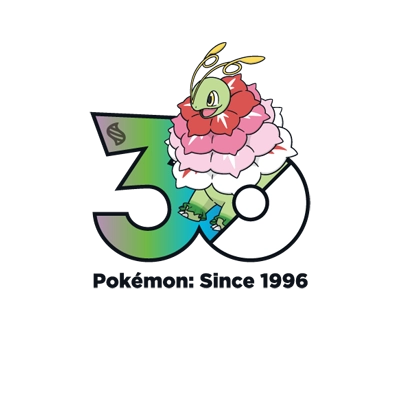 寶可夢 0154 超級大竺葵 30週年紀念Logo