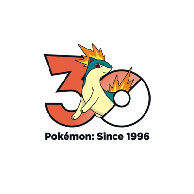 宝可梦 0156 火岩鼠 30周年纪念Logo
