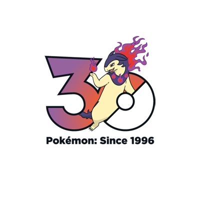 宝可梦 0157 火暴兽 30周年纪念Logo