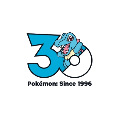 宝可梦 0158 小锯鳄 30周年纪念Logo