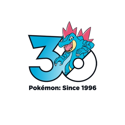 宝可梦 0160 大力鳄 30周年纪念Logo