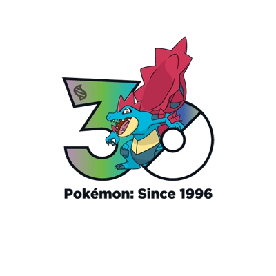 寶可夢 0160 超級大力鱷 30週年紀念Logo