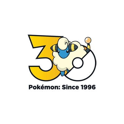 宝可梦 0179 咩利羊 30周年纪念Logo