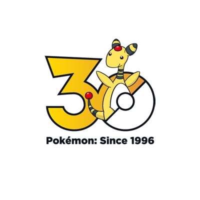 宝可梦 0181 电龙 30周年纪念Logo