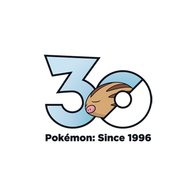 宝可梦 0220 小山猪 30周年纪念Logo