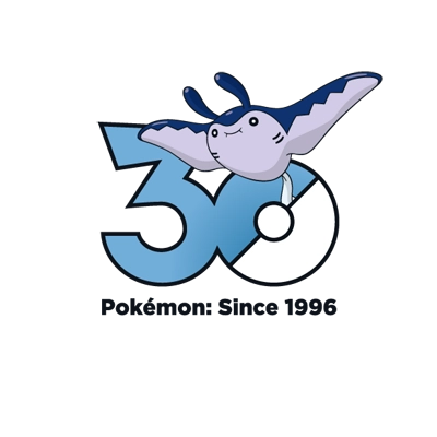 宝可梦 0226 巨翅飞鱼 30周年纪念Logo
