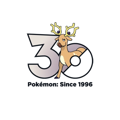 宝可梦 0234 惊角鹿 30周年纪念Logo