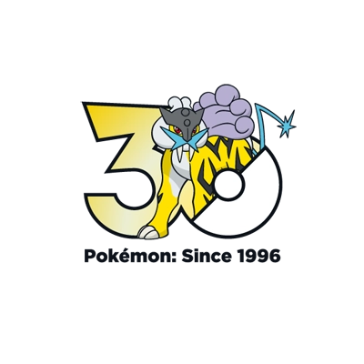 宝可梦 0243 雷公 30周年纪念Logo