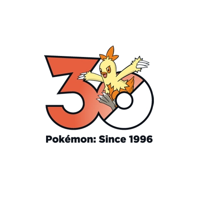宝可梦 0256 力壮鸡 30周年纪念Logo