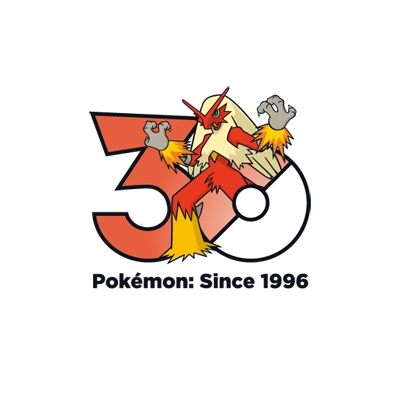 宝可梦 0257 火焰鸡 30周年纪念Logo