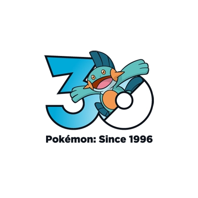 宝可梦 0259 沼跃鱼 30周年纪念Logo