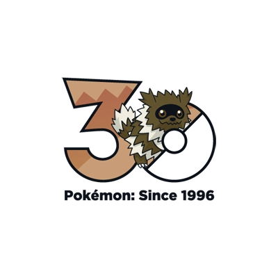 宝可梦 0263 蛇纹熊-伽勒尔的样子 30周年纪念Logo
