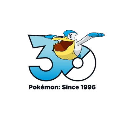 宝可梦 0279 大嘴鸥 30周年纪念Logo