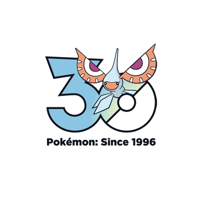 宝可梦 0284 雨翅蛾 30周年纪念Logo