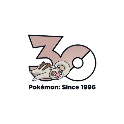 宝可梦 0287 懒人獭 30周年纪念Logo
