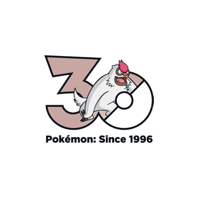 宝可梦 0288 过动猿 30周年纪念Logo