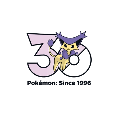 宝可梦 0301 优雅猫 30周年纪念Logo