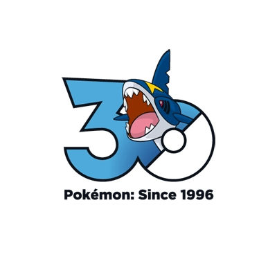 宝可梦 0319 巨牙鲨 30周年纪念Logo