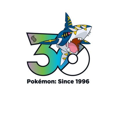 寶可夢 0319 超級巨牙鯊 30週年紀念Logo