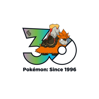 寶可夢 0323 超級噴火駝 30週年紀念Logo