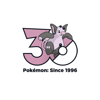 宝可梦 0326 噗噗猪 30周年纪念Logo
