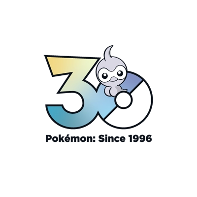 宝可梦 0351 飘浮泡泡 30周年纪念Logo