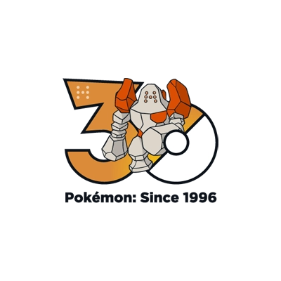 宝可梦 0377 雷吉洛克 30周年纪念Logo