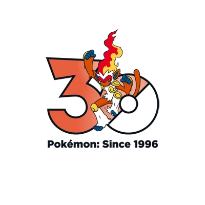 宝可梦 0392 烈焰猴 30周年纪念Logo