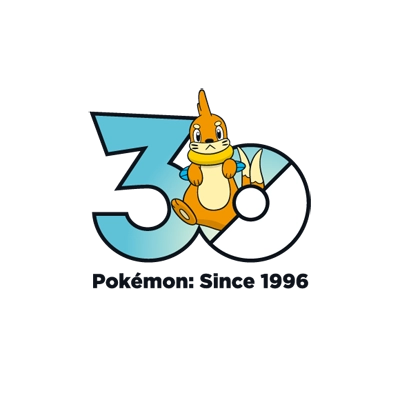 宝可梦 0418 泳圈鼬 30周年纪念Logo
